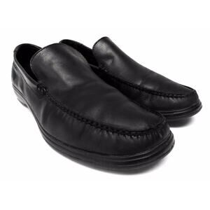 Cole Haan mens size 12 M Black leather loafers comfort dress or casual